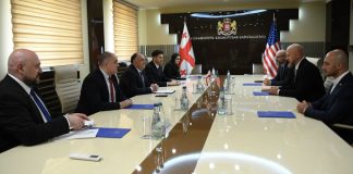 საქართველოს გენერალური პროკურორი გიორგი გვარაკიძე FBI-ის თბილისის ოფისის ხელმძღვანელს ალექს თიგაის შეხვდა
